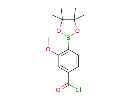 3-methoxy-4-(4,4,5,5-tetramethyl-1,3,2-dioxaborolan-2-yl)benzoyl chloride