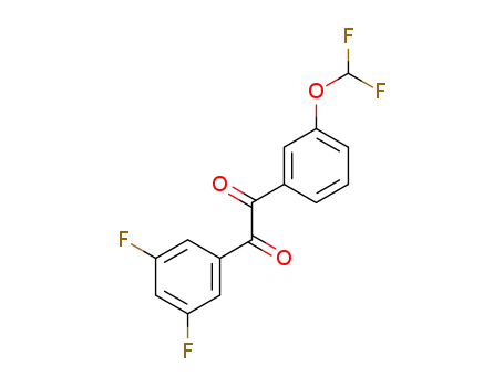 Molecular Structure of 1622219-90-2 (1-(3-(difluoromethoxy)phenyl)-2-(3,5-difluorophenyl)ethane-1,2-dione)