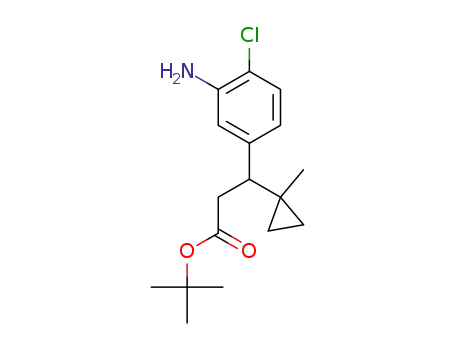 tert-butyl 3-(3-amino-4-chlorophenyl)-3-(1-methylcyclopropyl)propanoate
