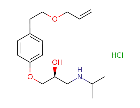 S-(-)-1-{4-[2-(allyloxy)-ethyl]phenoxy}-3-isopropylamino propan-2-ol hydrochloride