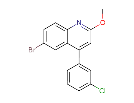 6-bromo-4-(3-chloro-phenyl)-2-methoxy-quinoline