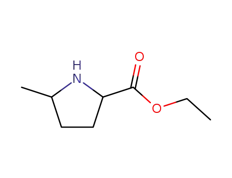 Molecular Structure of 2764-43-4 (Proline, 5-methyl-, ethyl ester (6CI,7CI,9CI))