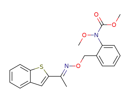 (E)-N-methoxy-N-(2-((1-(1H-benzo[b]thien-2-yl)ethylidene)aminooxy-methyl)phenyl)carbamic acid methyl ester