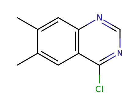 Molecular Structure of 31867-92-2 (Quinazoline, 4-chloro-6,7-dimethyl-)