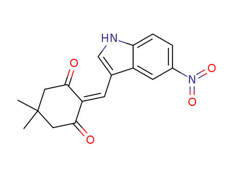2-(5-nitro-1H-indol-3-ylmethylene)-5,5-dimethyl-cyclohexane-1,3-dione
