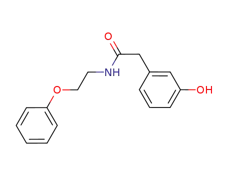Molecular Structure of 848260-72-0 (Benzeneacetamide, 3-hydroxy-N-(2-phenoxyethyl)-)