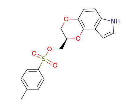 7H-1,4-Dioxino[2,3-e]indole-2-methanol, 2,3-dihydro-,
4-methylbenzenesulfonate (ester), (2R)-