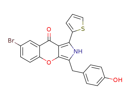 7-bromo-3-(4-hydroxybenzyl)-1-(thiophen-2-yl)chromeno[2,3-c]pyrrol-9(2H)-one