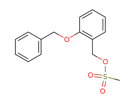 Molecular Structure of 478190-69-1 (Benzenemethanol, 2-(phenylmethoxy)-, methanesulfonate)