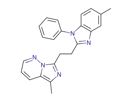 5-methyl-7-[2-(5-methyl-1-phenyl-1H-benzimidazol-2-yl)ethyl]imidazo[1,5-b]pyridazine