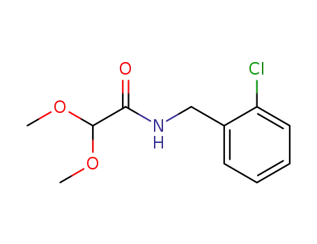 Molecular Structure of 62373-67-5 (Acetamide, N-[(2-chlorophenyl)methyl]-2,2-dimethoxy-)