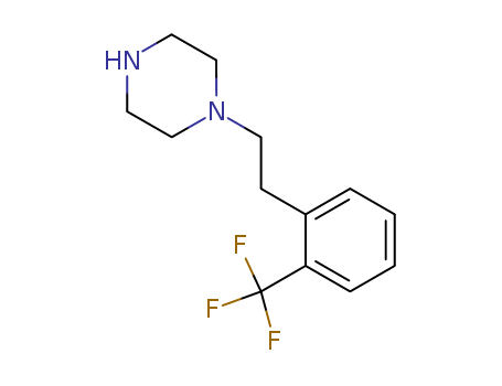 Molecular Structure of 141929-43-3 (Piperazine, 1-[2-[2-(trifluoromethyl)phenyl]ethyl]-)