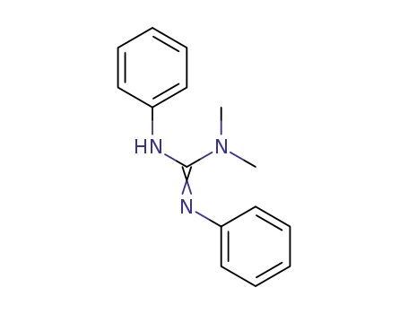 Molecular Structure of 77731-57-8 (Guanidine, N,N-dimethyl-N',N''-diphenyl-)