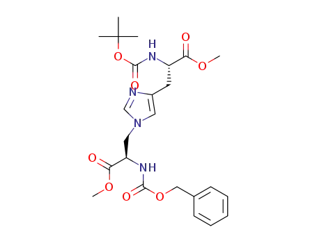 dimethyl Nα-tert-butoxycarbonyl-Nα'-carbobenzyloxy-τ-L-histidino-D-alaninate