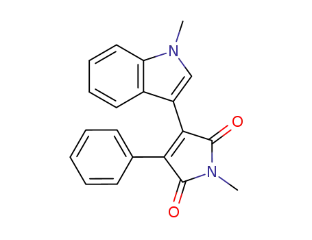 2-(1-methyl-1H-indol-3-yl)-3-phenyl-N-methylmaleimide