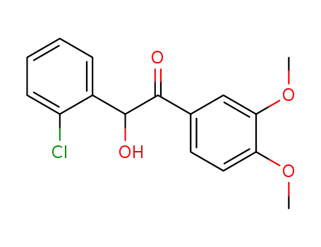 Molecular Structure of 27819-71-2 (2''-Chloro-3,4-dimethoxybenzoin)