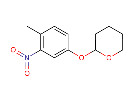 Molecular Structure of 119139-18-3 (2H-Pyran, tetrahydro-2-(4-methyl-3-nitrophenoxy)-)