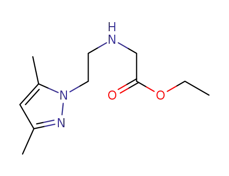 ethyl 2-((2-(3,5-dimethyl-1H-pyrazol-1-yl)ethyl)amino)acetate