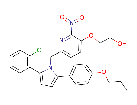 2-{6-[2-(2-Chlorophenyl)-5-(4-propoxyphenyl)-pyrrol-1ylmethyl]-2-nitro-pyridin-3-yloxy}-ethanol
