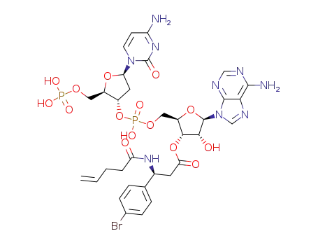 C<sub>33</sub>H<sub>40</sub>BrN<sub>9</sub>O<sub>15</sub>P<sub>2</sub>