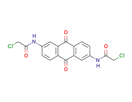 Molecular Structure of 55077-07-1 (N,N’-(9,10-dioxo-9,10-dihydroanthracene-2,6-diyl)bis(2-chloroacetamide))