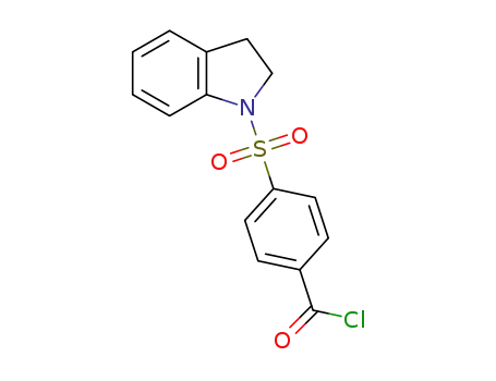 Molecular Structure of 666859-56-9 (Benzoyl chloride, 4-[(2,3-dihydro-1H-indol-1-yl)sulfonyl]-)