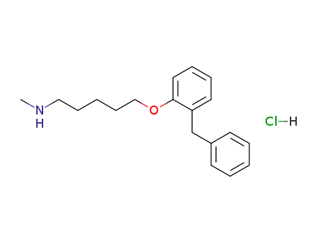 Molecular Structure of 62232-43-3 (1-Pentanamine, N-methyl-5-[2-(phenylmethyl)phenoxy]-, hydrochloride)
