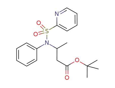 Molecular Structure of 959996-28-2 (tert-butyl 3-(N-phenylpyridine-2-sulfonamido)butanoate)