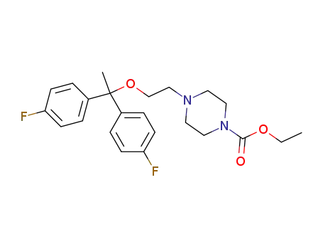 4-{2-[1,1-bis(4-fluorophenyl)ethoxy]ethyl}-1-ethoxycarbonylpiperazine