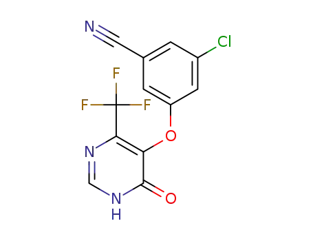 3-chloro-5-((6-oxo-4-(trifluoromethyl)-1,6-dihydropyrimidin-5-yl)oxy)benzonitrile