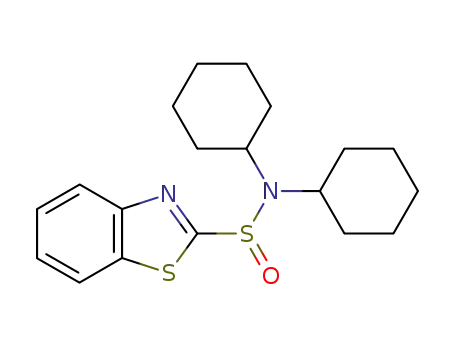 Molecular Structure of 21588-52-3 (2-N,N-dicyclohexylaminosulphinyl-benzothiazole)