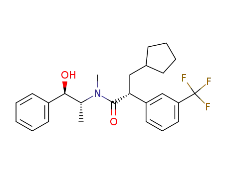 3-cyclopentyl-N-(2(R)-hydroxy-1(R)-methyl-2(R)-phenyl-ethyl)-N-methyl-2(R)-(3-trifluoromethyl-phenyl)-propionamide