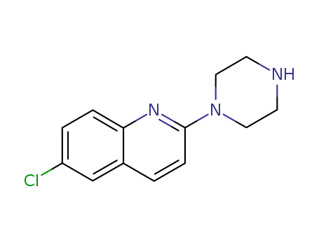 Molecular Structure of 78060-46-5 (6-CHLORO-2-PIPERAZIN-1-YL-QUINOLINE)