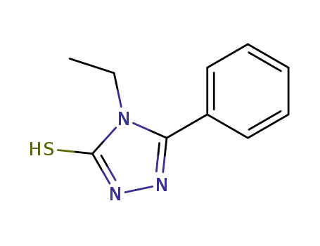 Molecular Structure of 26131-61-3 (4-ETHYL-5-PHENYL-1,2,4-TRIAZOLE-3-THIOL)