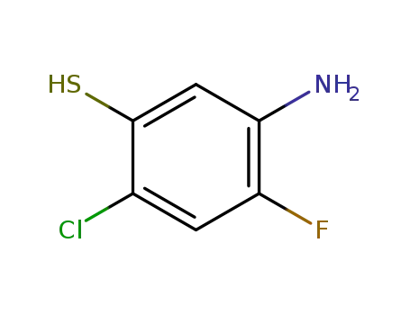 Molecular Structure of 99719-10-5 (Benzenethiol, 5-amino-2-chloro-4-fluoro-)