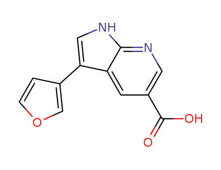 1H-Pyrrolo[2,3-b]pyridine-5-carboxylic acid, 3-(3-furanyl)-