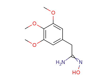 Molecular Structure of 885966-33-6 (N-HYDROXY-2-(3,4,5-TRIMETHOXY-PHENYL)-ACETAMIDINE)