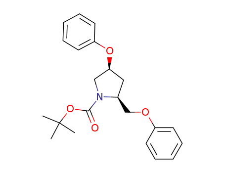 1-Pyrrolidinecarboxylic acid, 4-phenoxy-2-(phenoxymethyl)-,
1,1-dimethylethyl ester, (2S,4S)-