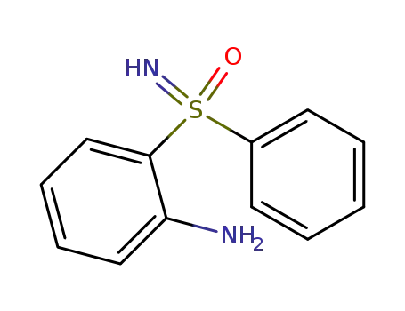 Molecular Structure of 51076-24-5 (Benzenamine, 2-(S-phenylsulfonimidoyl)-)
