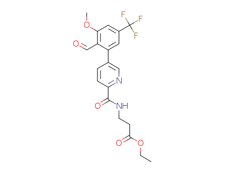 ethyl 3-(5-(2-formyl-3-methoxy-5-(trifluoromethyl)phenyl)picolinamido)propanoate