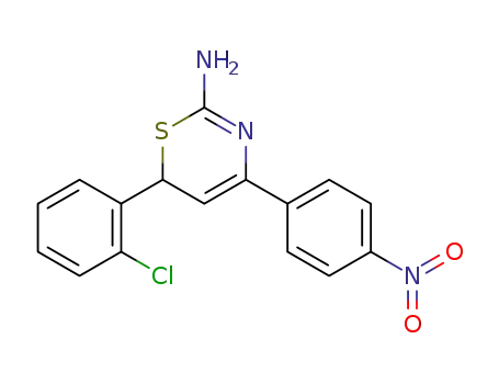6-(2-chlorophenyl)-4-(4-nitrophenyl)-6H-1,3-thiazin-2-amine