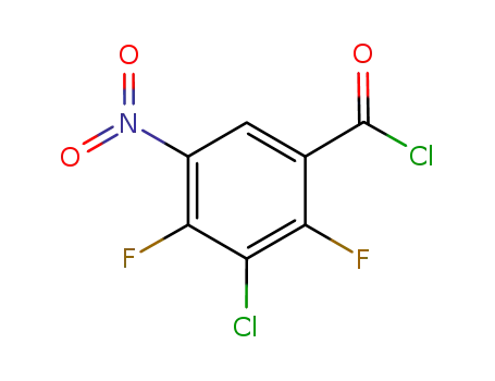 5-nitro-3-chloro-2,4-difluorobenzoyl chloride