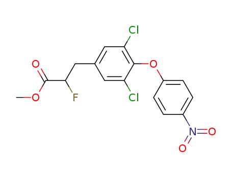 3-[3,5-dichloro-4-(4-nitrophenoxy)-phenyl]-2-fluoro-propionic acid methyl ester