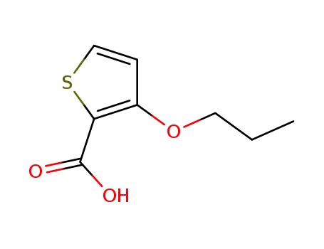 Molecular Structure of 821005-21-4 (2-Thiophenecarboxylic acid, 3-propoxy-)