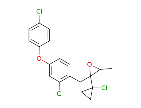 2-[[2-chloro-4-(4-chlorophenoxy)phenyl]methyl]-2-(1-chlorocyclopropyl)-3-methyl-oxirane