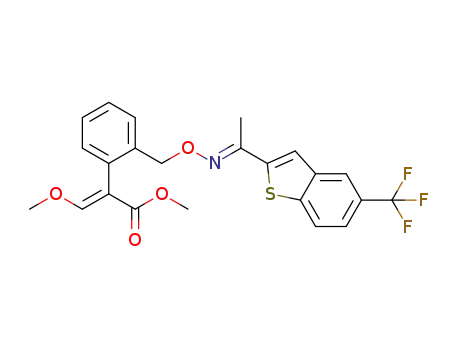 (E,E)-methyl3-methoxy-2-(2-((((5-trifluoromethyl-1-(1H-benzo[b]thien-2-yl)ethylidene)amino)oxy)methyl)phenyl)-propenoate