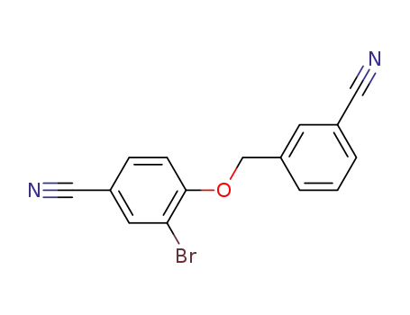 Molecular Structure of 1456777-71-1 (3-cyanobenzyl 2-bromo-4-cyanophenyl ether)