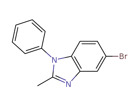 Molecular Structure of 760212-69-9 (5-bromo-2-methyl-1-phenyl-1H-benzo[d]imidazole)