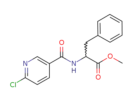 2-[(6- 클로로 피리딘 -3- 카르 보닐) 아미노] -3-
페닐 프로피온산 메틸 에스테르