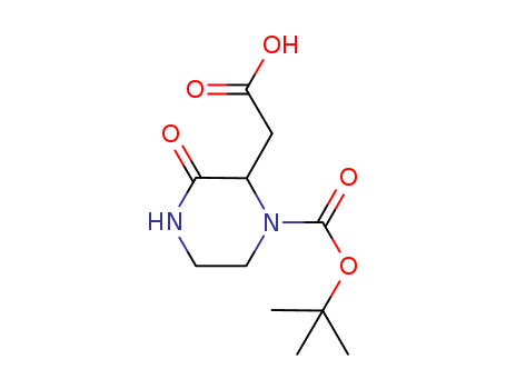 2-Carboxymethyl-3-oxo-piperazine-1-carboxylic acid tert-butyl ester
